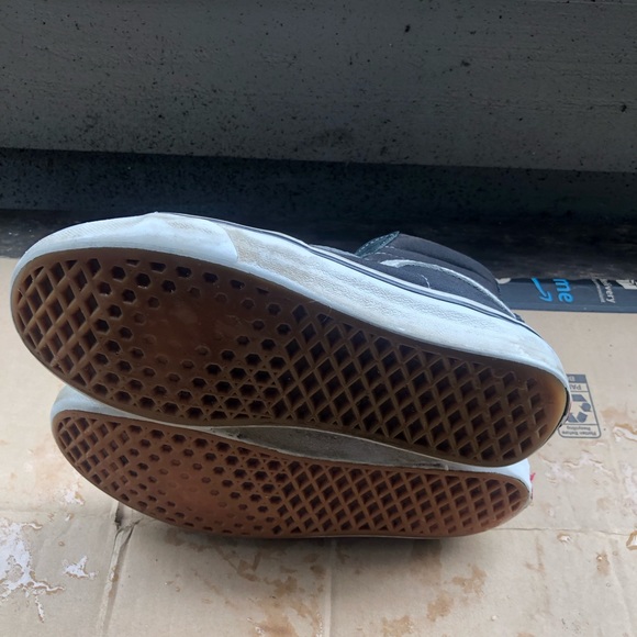 Vans Off The Wall 721454  Unisex’s Black Suede Hi High Top Black Shoes SZ M6,W8 - Picture 12 of 12